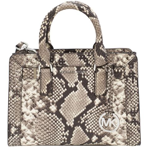 michael kors white snake bag|Michael Kors snakeskin handbag.